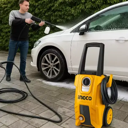 スプレーガン付き車両用パワー高圧洗浄機